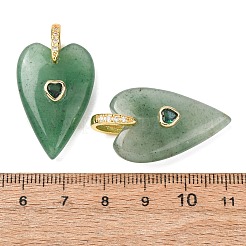 Pendentifs en aventurine vert naturel&nbsp;GG-CBA51ED-03G-10