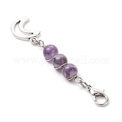 10 pendentif rond en pierres précieuses naturelles et synthétiques mélangées&nbsp;HJEW-JM03153