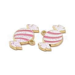 Pendentifs en émail d'alliage de placage de support de thème de noël&nbsp;PALLOY-O109-32LG