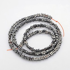 Electroplate non magnetici ematite sintetico fili di perline&nbsp;X-G-J209D-01