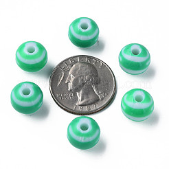 Perles acryliques à rayures opaques&nbsp;MACR-S373-27A-07