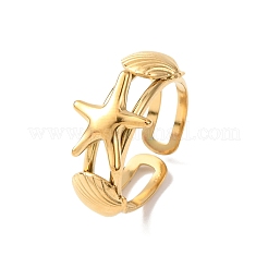 Offene Manschettenringe aus Edelstahl 304&nbsp;LS-RJEW-C151-03D-G