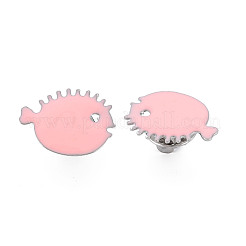 Süße Fisch-Emaille-Anstecknadel&nbsp;JEWB-S012-002P-NF