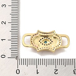 Ciondoli connettore in ottone con zirconi&nbsp;KK-M278-01B-G