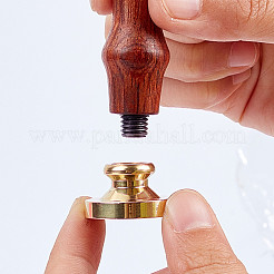Cabeza de sello de latón con sello de cera&nbsp;AJEW-WH0209-576