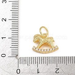 Messing micro pave klar zirkonia charme&nbsp;CU-CBAD306-19G