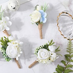 6 broche boutonnière en tissu de soie&nbsp;AJEW-CP0006-34