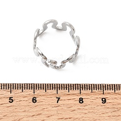 5 Stück offene Manschettenringe aus Edelstahl 304 für Damen&nbsp;RJEW-K313-04P