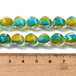 Brins de perles en résine bicolores&nbsp;GLAA-T035-02A