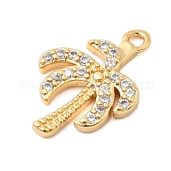 Pendentifs en laiton zircon cubique transparent&nbsp;KK-F916-35G