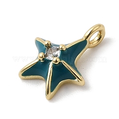 Pendentifs en laiton zircone cubique&nbsp;KK-L262-17G-02