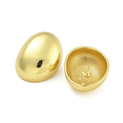 Boucles d'oreilles à tige ovales en laiton plaqué rack&nbsp;EJEW-C116-03G
