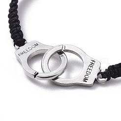 Bracciali di perline intrecciati con fili di nylon regolabili&nbsp;BJEW-JB05040-02