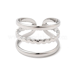 Anillos abiertos para puños de acero inoxidable 304&nbsp;RJEW-P188-02G-P
