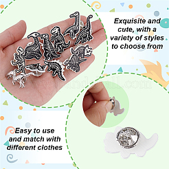 11 pièces 11 styles de broches en alliage&nbsp;JEWB-PH0001-58