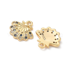 Breloques en laiton avec zircone cubique de micro pave&nbsp;KK-C099-01J-G