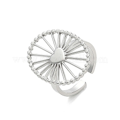 Anneaux ouverts pour manchettes en acier inoxydable 304&nbsp;RJEW-T037-02P