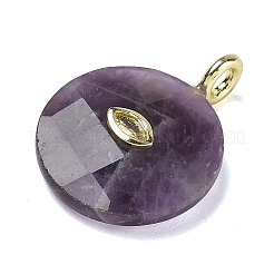 Pendentifs à facettes en améthyste naturelle&nbsp;G-A287-02G-11