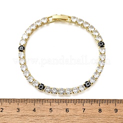 Bracelets à maillons et breloques en laiton émaillé&nbsp;BJEW-Z094-02G-02A