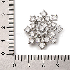 Pendentif de bélière en laiton avec zircone cubique de micro pave&nbsp;KK-D378-21P