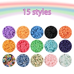 Set di perline in argilla polimerica fatte a mano da 97.5 g 15 colori&nbsp;CLAY-YW0001-51