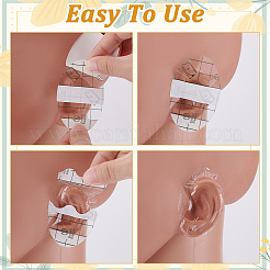 140 pieza de 2 estilos de pegatinas impermeables para orejas de bebé de PU&nbsp;AJEW-GA0008-18B