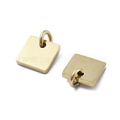 Geometrische Figur Stil 304 Edelstahl Prägung Blank Tag Charms&nbsp;STAS-D302-03C