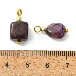 Anhänger aus natürlichem Achat (gefärbt und erhitzt)&nbsp;PALLOY-JF05540-02