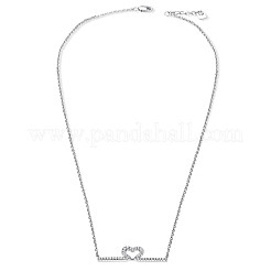 Herz zu Herz 925 Sterling Silber Zirkonia Anhänger Halsketten&nbsp;TS-N314-S
