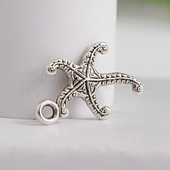 Pendenti in lega di zinco di stelle marine / stelle marine in stile tibetano&nbsp;TIBEP-M039-08AS