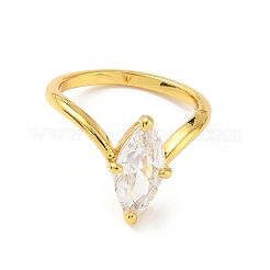 Stapelbare offene Fingerring-Sets aus Messing mit Mikropavé und Zirkonia&nbsp;OR8163