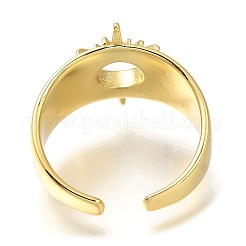 Offene Manschettenringe aus Messing mit Rack-Beschichtung für Damen&nbsp;RJEW-M022-25G