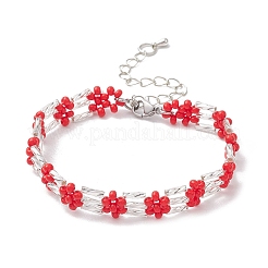 Armbänder aus Glasperlen für Frauen&nbsp;BJEW-MZ00144-02