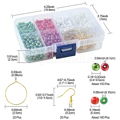 Kit fai da te per realizzare orecchini a tema natalizio&nbsp;DIY-YW0007-41