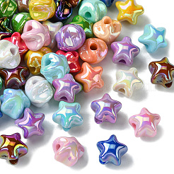 50 pièce de perles en plastique plaquées UV&nbsp;SACR-CJ0001-69