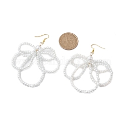 Cristal flor perla de abalorios pendientes colgantes&nbsp;EJEW-JE05882