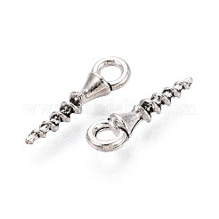 Tibetischer stil Aluminium Anhänger & Charms&nbsp;TIBEP-T054-16AS