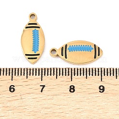 304 Edelstahl-Emaille-Anhänger&nbsp;STAS-Z190-07G-02