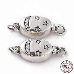 925 Sterling Silber Bajonettverschluss&nbsp;STER-D035-15AS