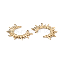 Placcatura ionica (ip) 304 connettori in acciaio inossidabile charms&nbsp;X-STAS-G301-01G