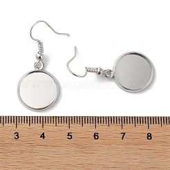 Ganci per orecchini in ferro per placcatura a cremagliera&nbsp;EJEW-D091-01C-P