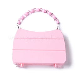 Contenants de perles en plastique polystyrène en forme de sac à main avec 10 compartiments&nbsp;CON-K001-005