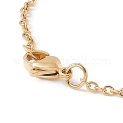 Bracciale a maglie di cuore in conchiglia sintetica&nbsp;BJEW-F431-07G