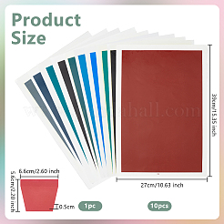Carta per marcatura rettangolare per incisione laser&nbsp;DIY-WH0430-988