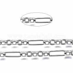 Anlaufgeschützte Figaroketten aus Edelstahl 304&nbsp;CHS-S008-004P