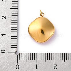 Pendentifs en verre à facettes en acier inoxydable 316&nbsp;STAS-K258-47G-03
