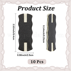 10 carte d'affichage anti-enroulement pour collier en similicuir avec laine&nbsp;AJEW-CL0002-96D
