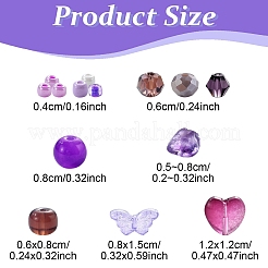 Kits de fabrication de bijoux en perles de verre à faire soi-même&nbsp;DIY-YW0012-04A