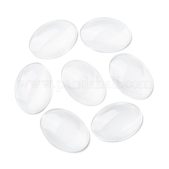 Transparent oval Glas Cabochons&nbsp;GGLA-R022-35x25
