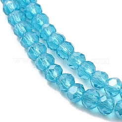 Chapelets de perles en verre électroplaqué&nbsp;LS-EGLA-D020-3x2mm-41